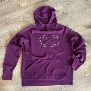 Champion Maroon Hoodie Sweatshirt